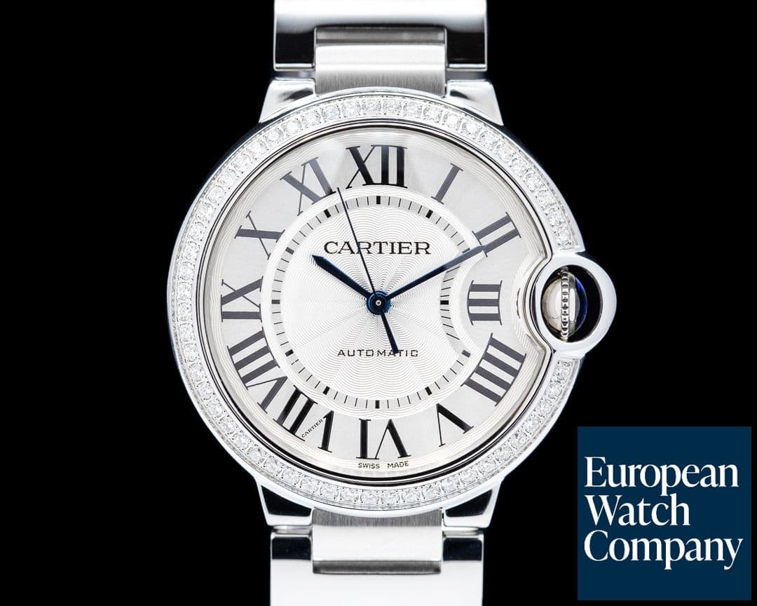 Image of Cartier Ballon Bleu Automatic 36MM SS / DIAMONDS