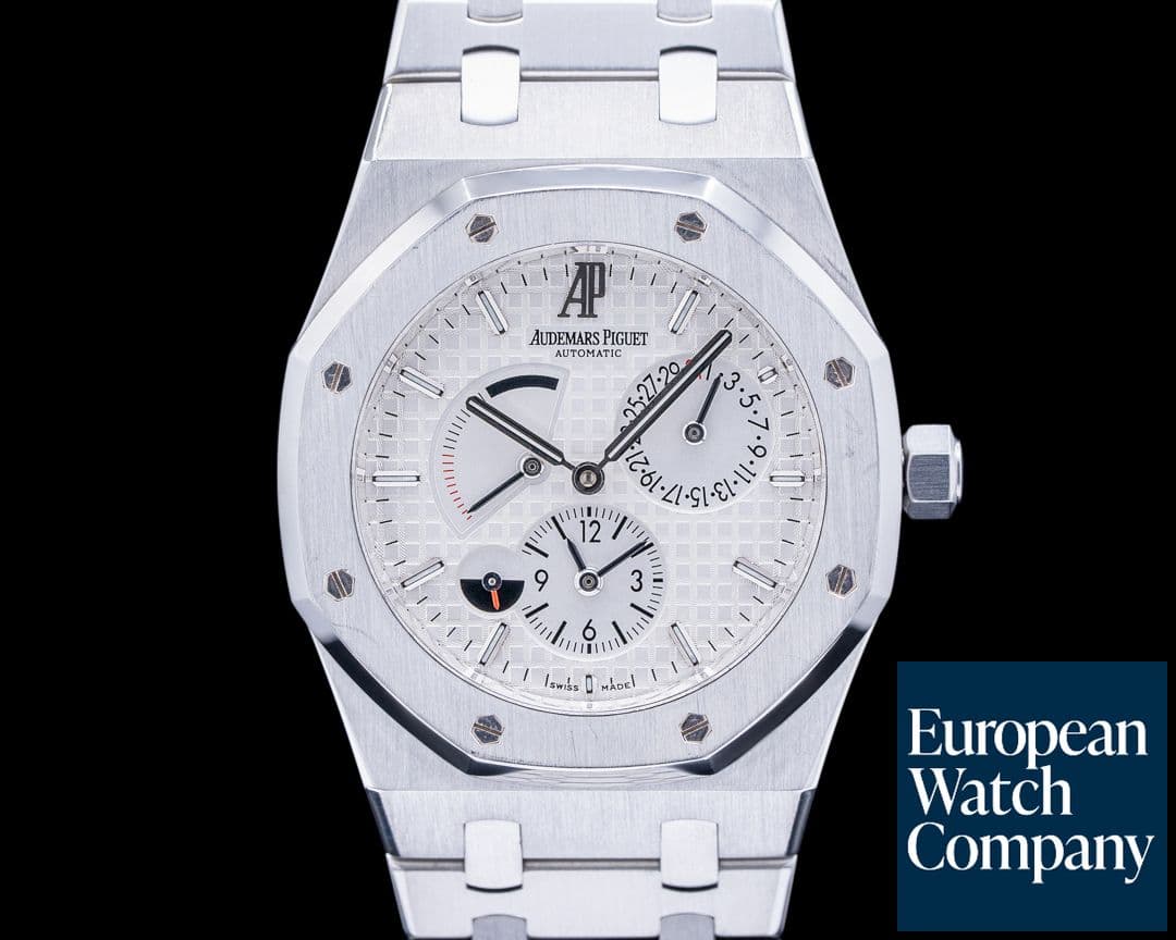 Image of Audemars Piguet Royal Oak Dual Time SS White Dial