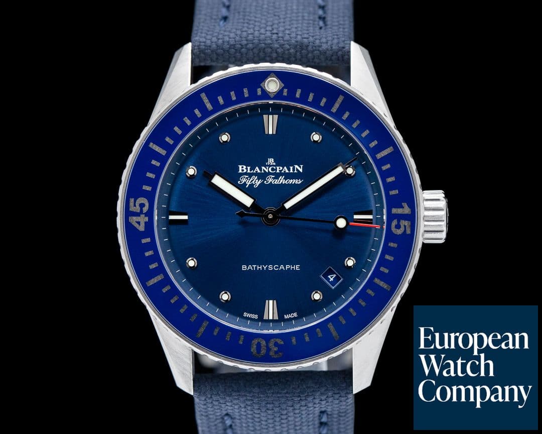 Image of Blancpain Fifty Fathoms Bathyscaphe Blue Dial 38MM 2021