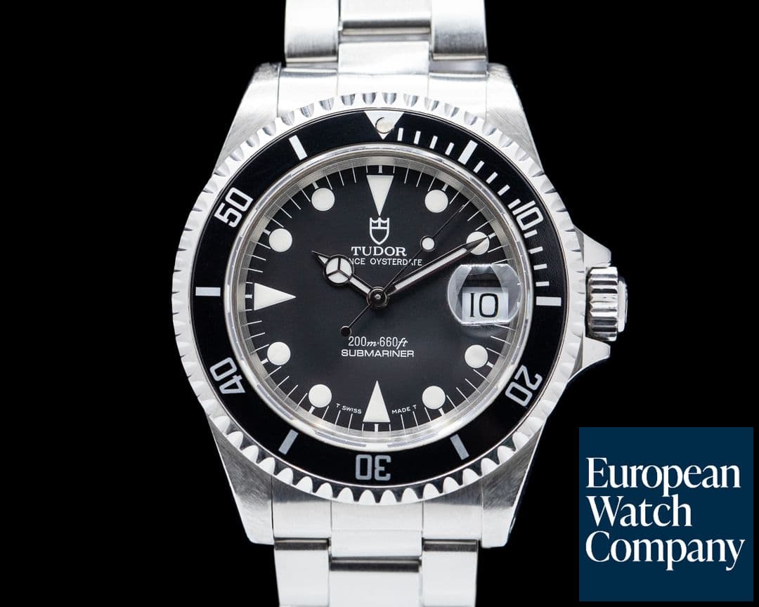Image of Tudor Submariner Black Dial SS Bracelet 
