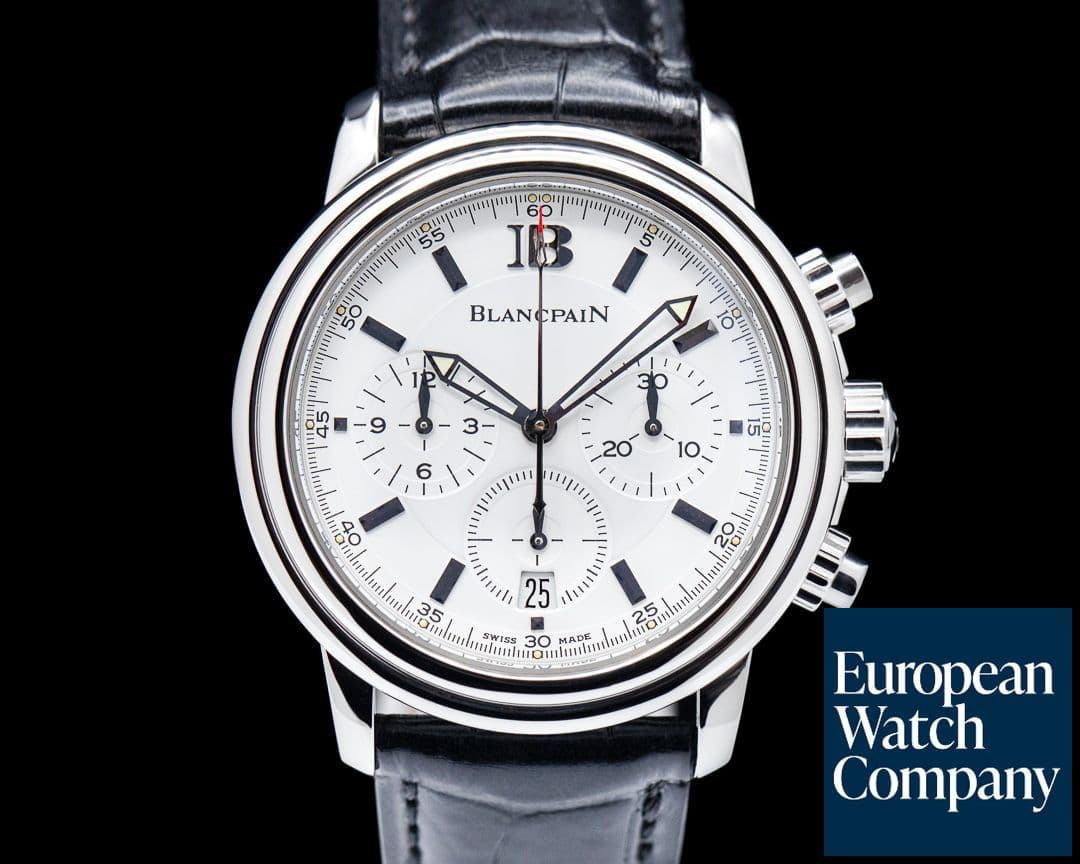 Image of Blancpain Leman Chronograph SS White Dial