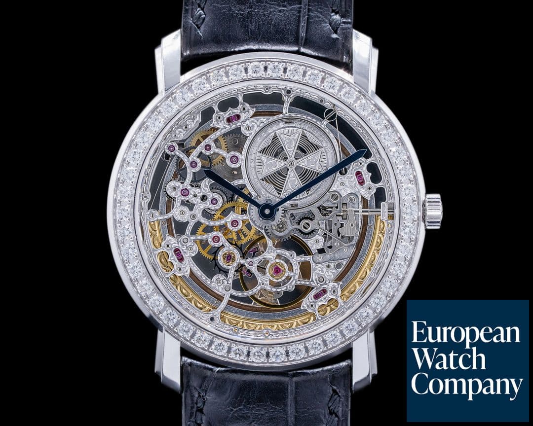 Image of Vacheron Constantin Malte Skelett Openworked Diamond Case 18K White Gold 35.5Mm