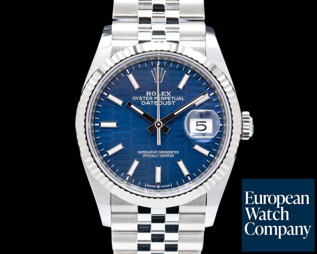 Image of Rolex Datejust Blue Motif Dial / Jubilee 2023