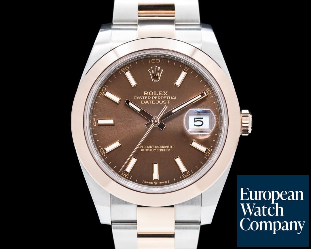 Image of Rolex Datejust 41 126301 Tobacco Brown Dial 18K Rose/SS 2021 Unworn