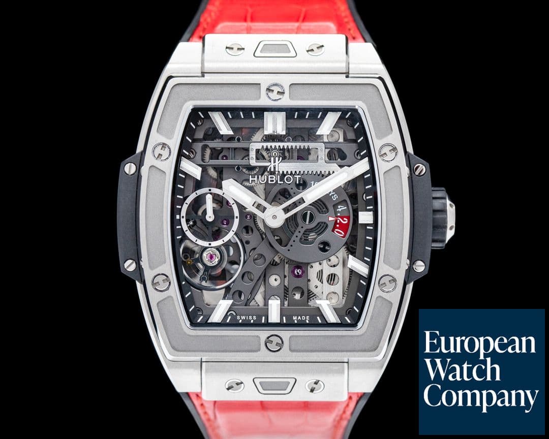 Image of Hublot Spirit of Big Bang MECA-10 Titanium Skeleton Dial / Deployant