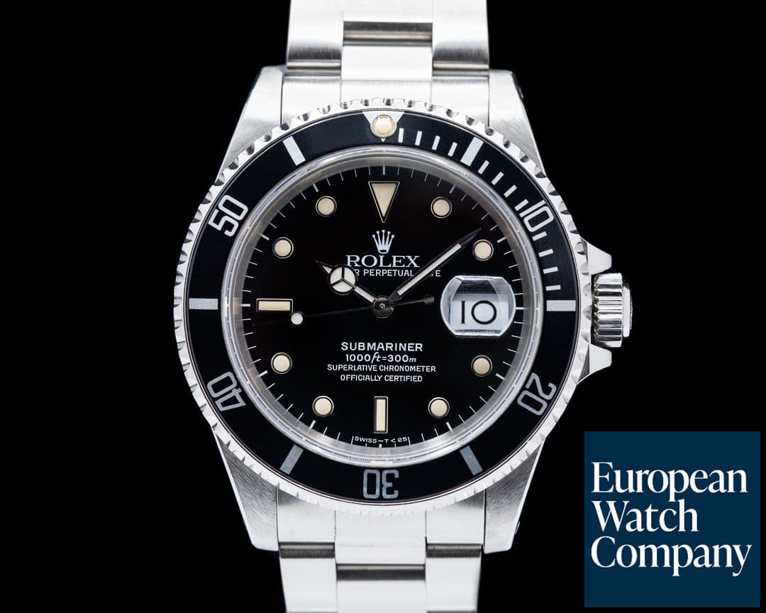 Image of Rolex Submariner SS Black Dial Circa 1989 COMPLETE