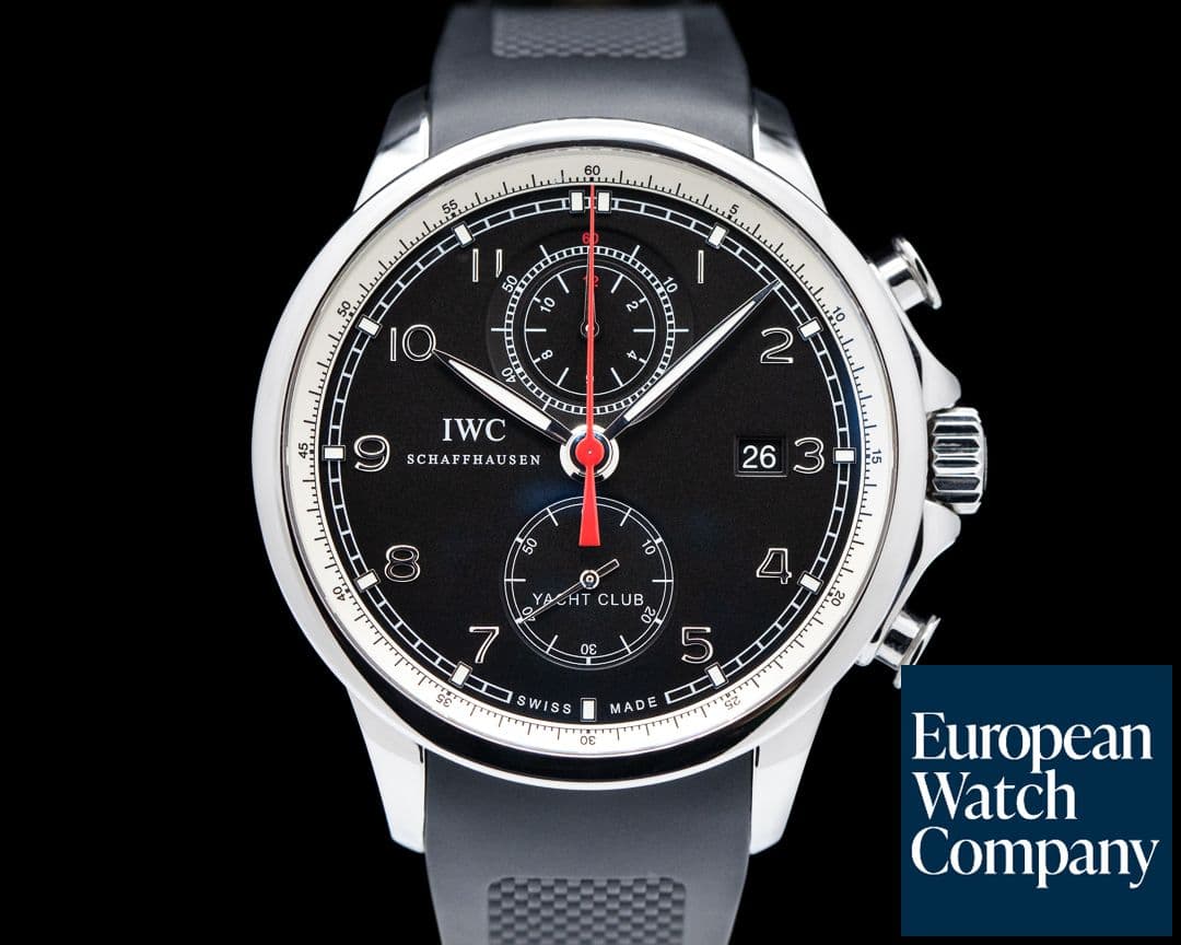 Image of IWC IWC Portuguese Yacht Club Flyback SS Black Dial