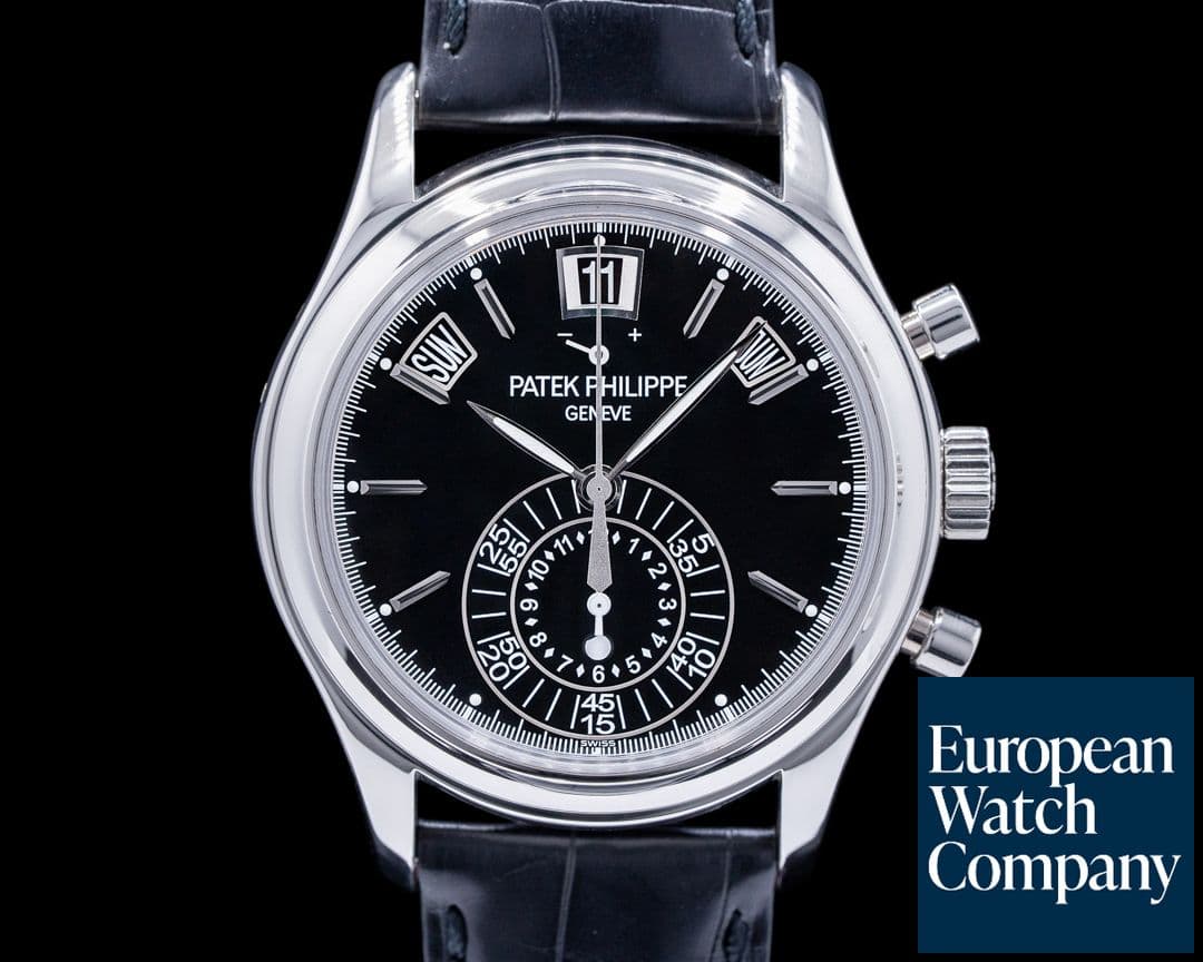 Image of Patek Philippe Annual Calendar 5960P-016 Chronograph BLACK DIAL RARE