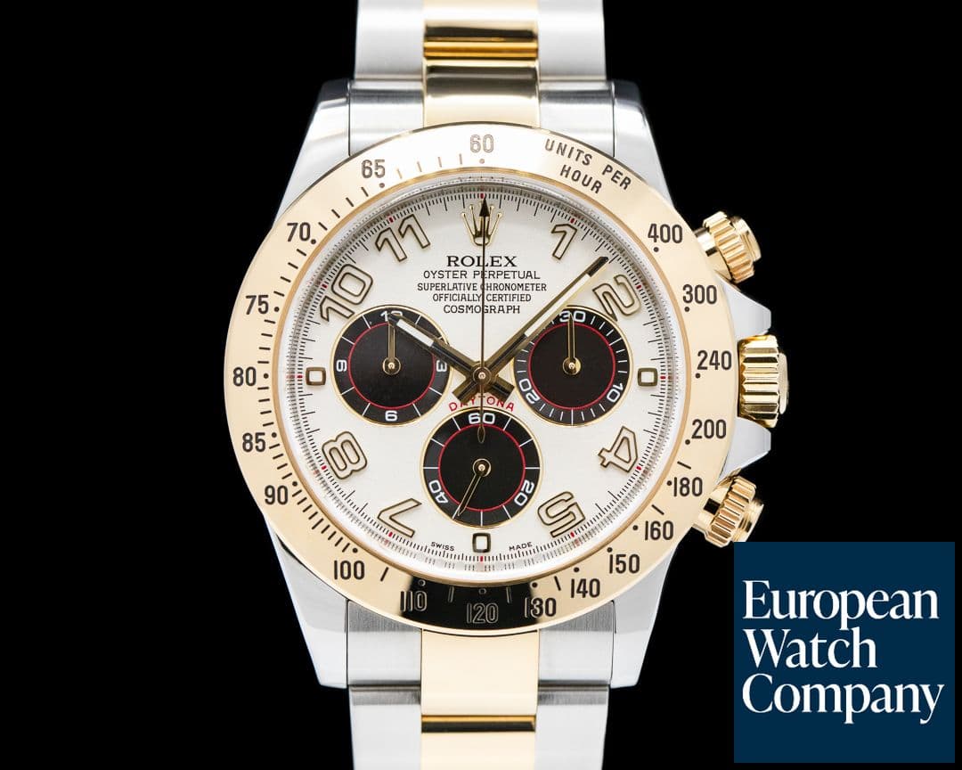 Image of Rolex Daytona 116523 White "PANDA" Dial 18K Yellow Gold