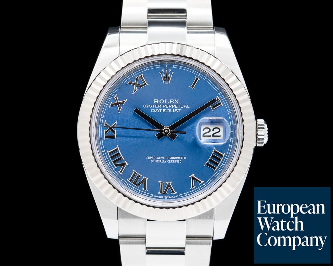 Image of Rolex Datejust 41 Blue Roman Numerals SS / SS 2022