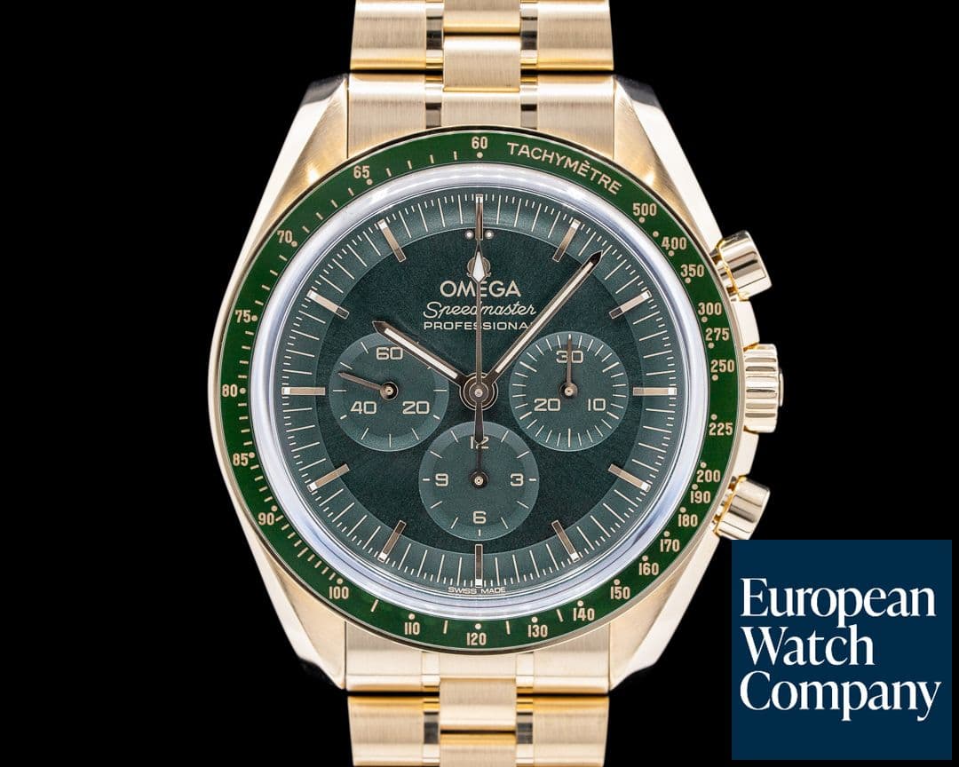 Image of Omega Speedmaster Moonwatch Professional "Moonshine" Green Dial UNWORN
