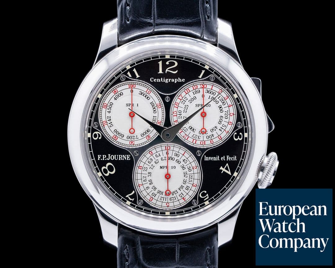 Image of F. P. Journe Centigraphe Souverain Platinum Black Label Series RARE FULL SET