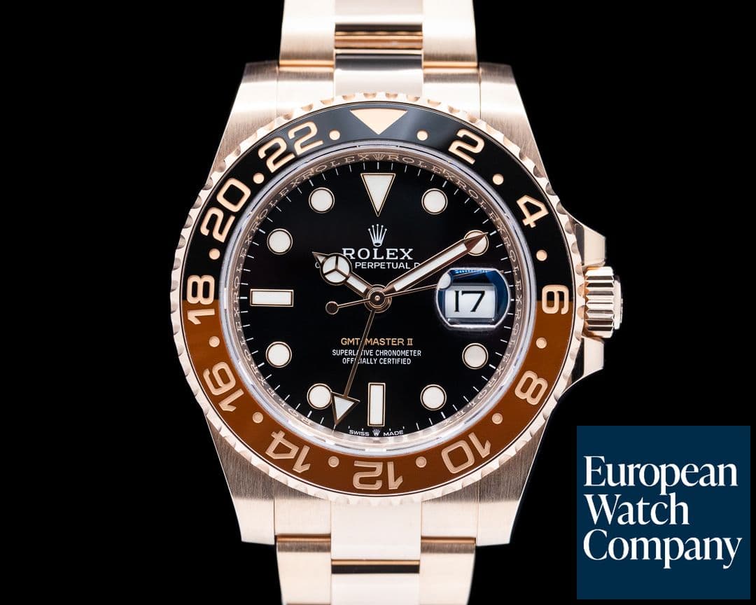 Image of Rolex GMT Master II 126715 18K Everose Ceramic Root Beer
