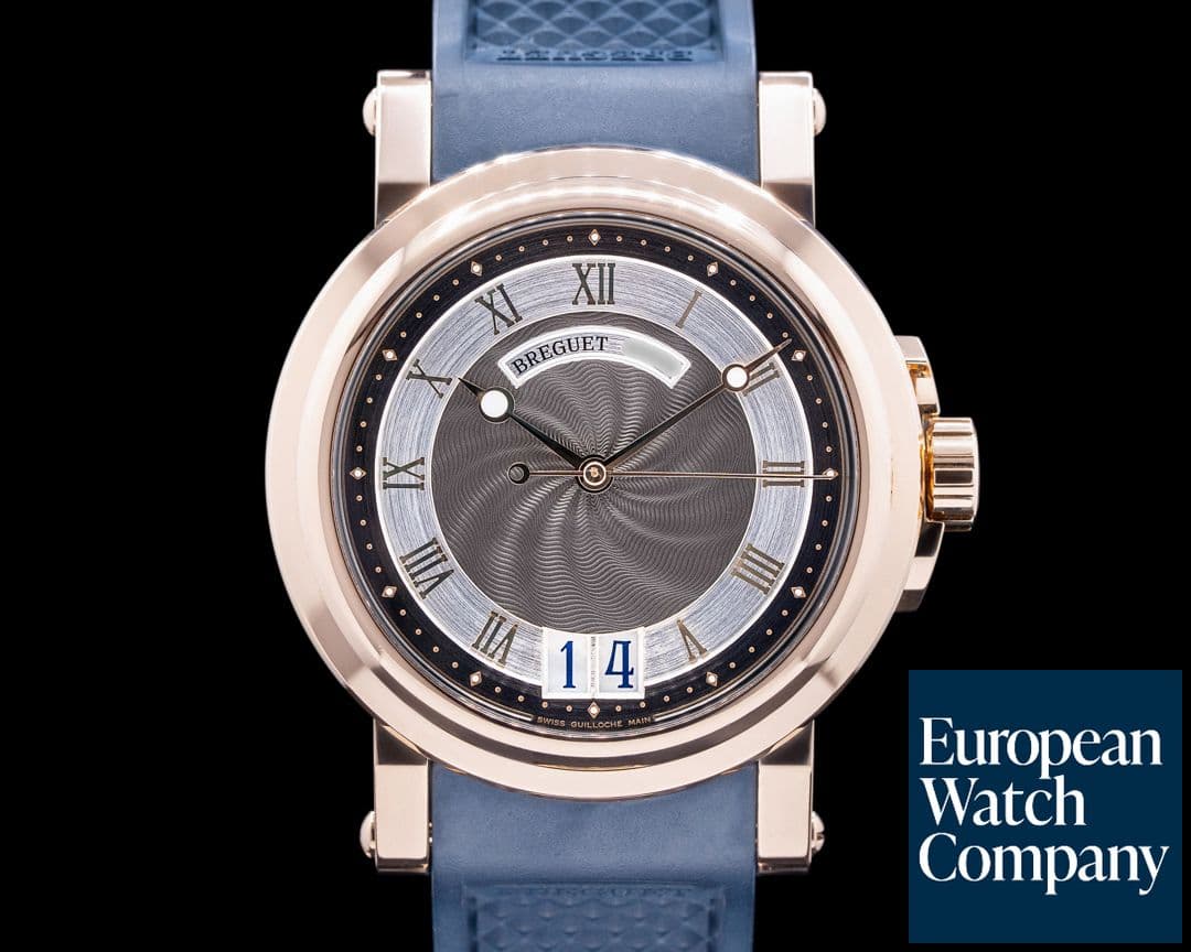 Image of Breguet Marine Automatic Big Date 18K Rose Gold / Rubber