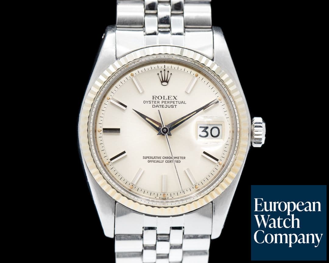 Image of Rolex Datejust Pie Pan silver Dial 1601 SS Jubilee 