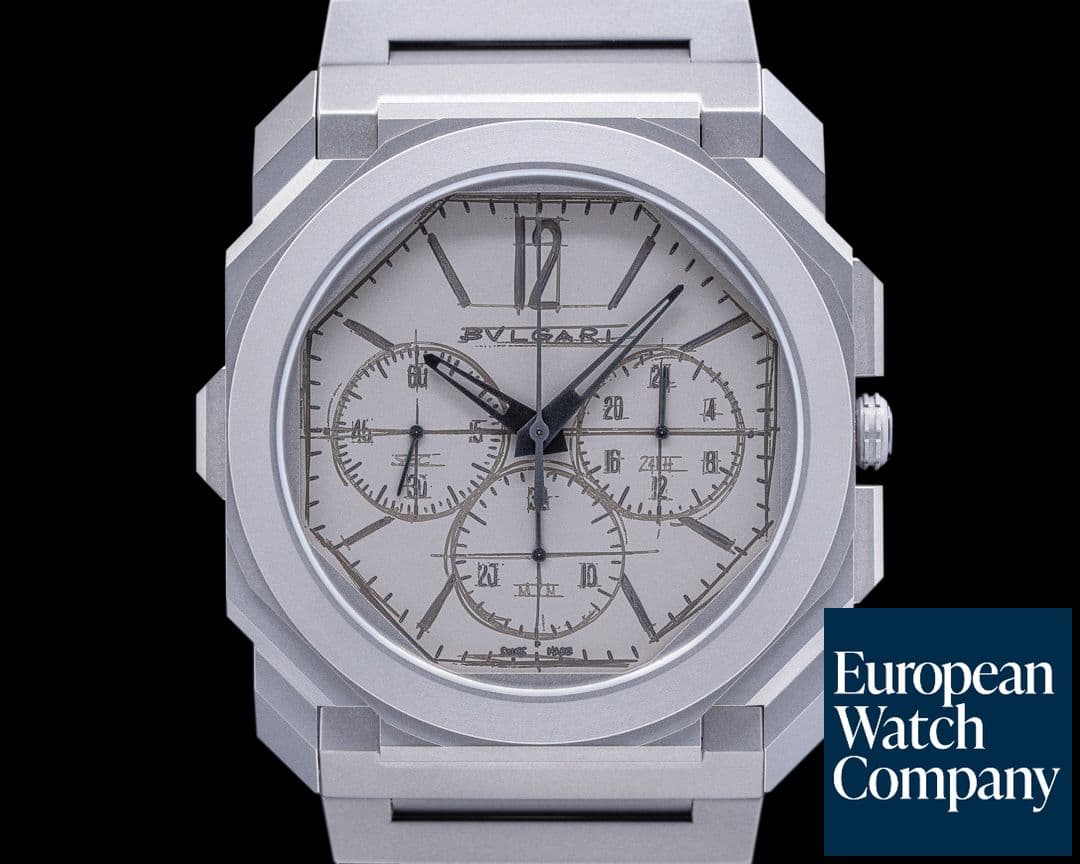 Image of Bulgari Octo Finissimo 10th Anniversary "Sketch Dial" Titanium LE UNWORN