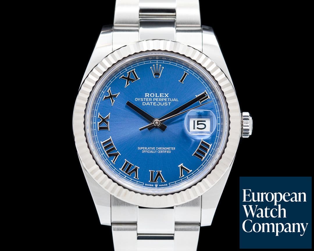Image of Rolex Datejust 41 Blue Roman Numerals SS / SS 