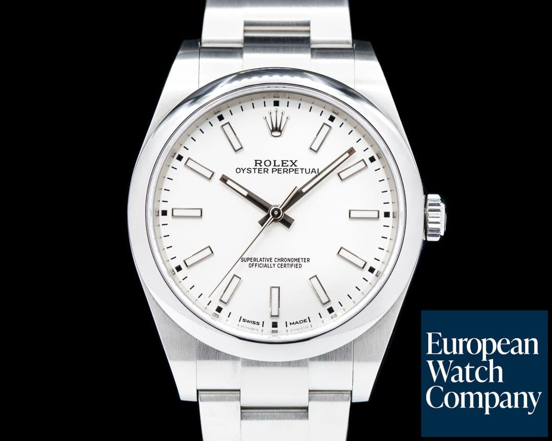 Image of Rolex Oyster Perpetual 114300 SS White Stick Dial 2022