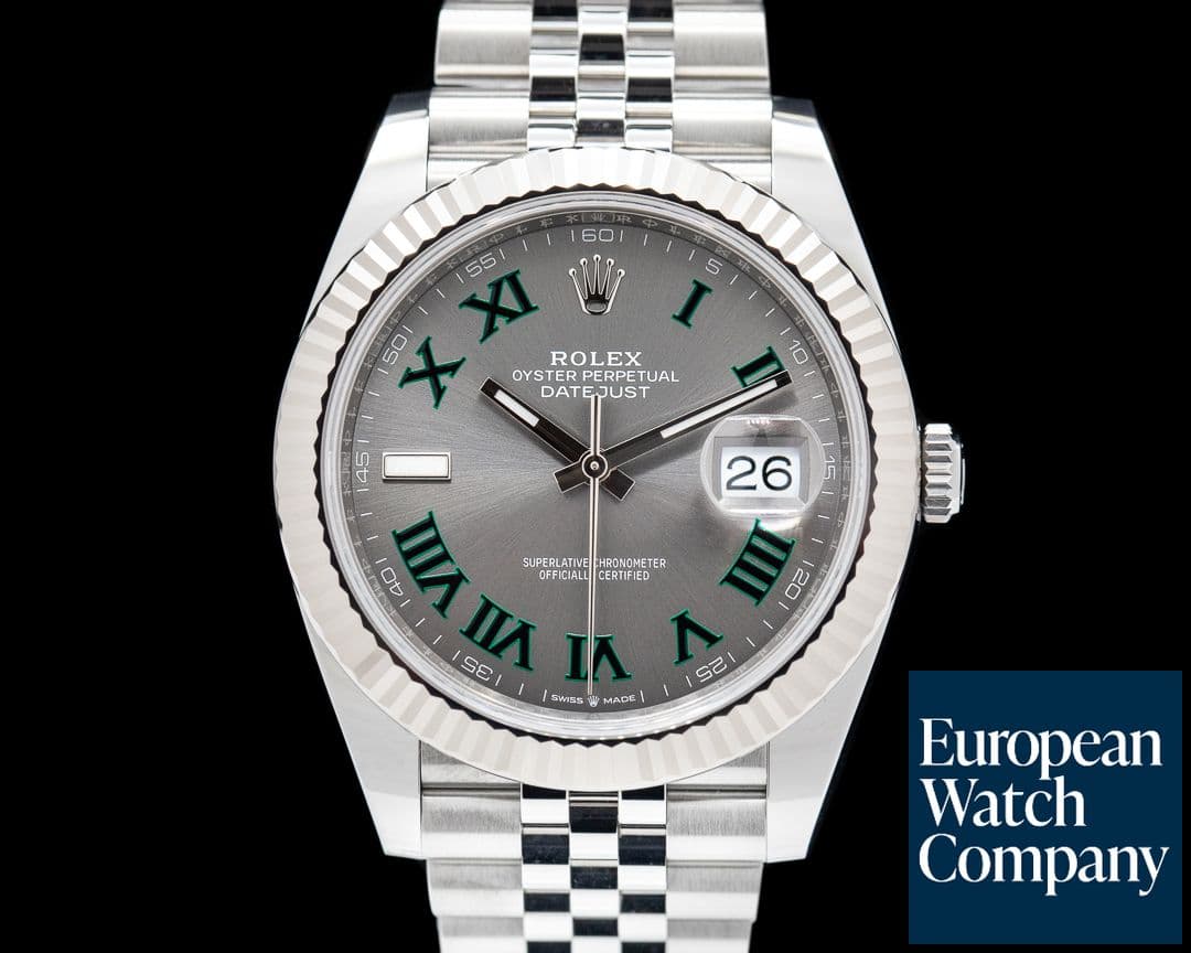 Image of Rolex Datejust 41 Rhodium Wimbledon Dial Jubilee 2020 UNWORN