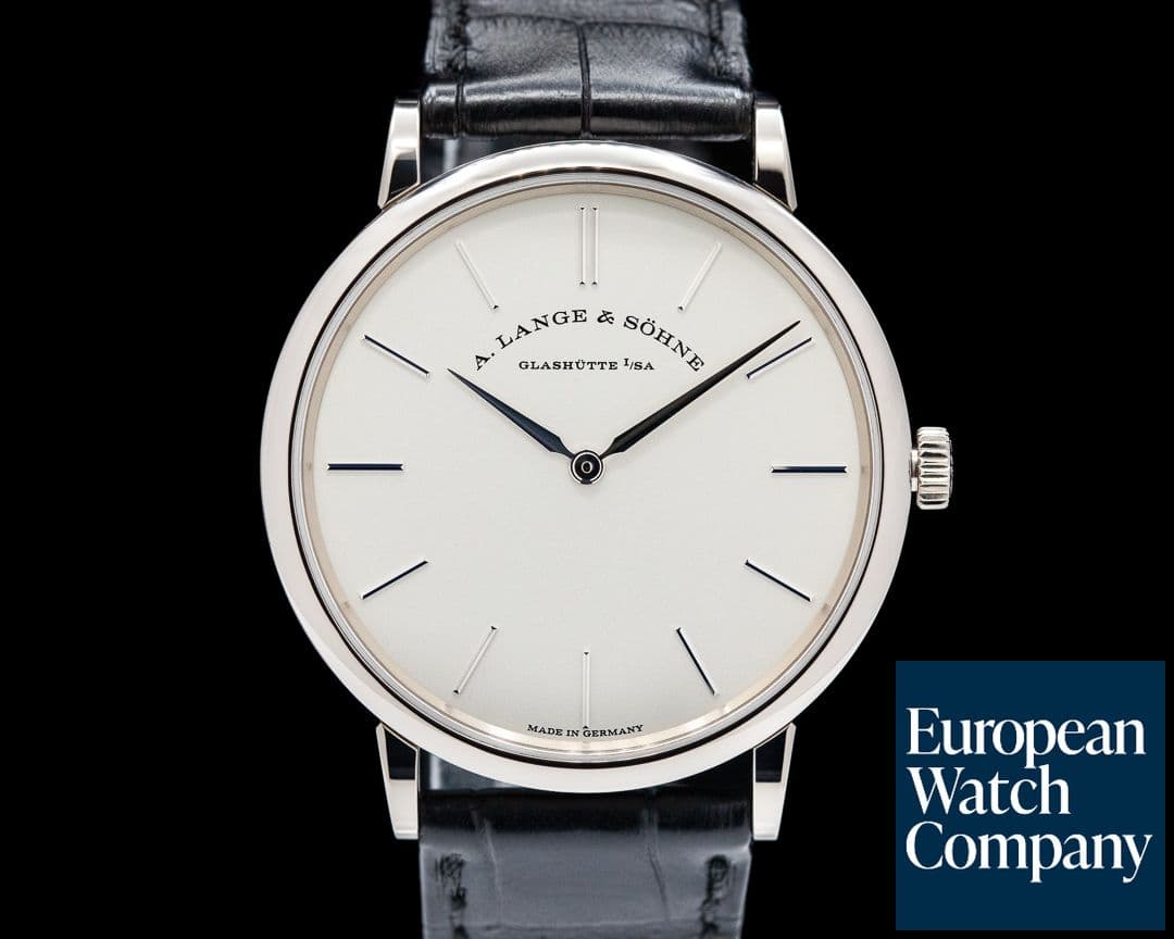 Image of A. Lange and Sohne Saxonia Thin Manual Wind 201.027 18K White Gold