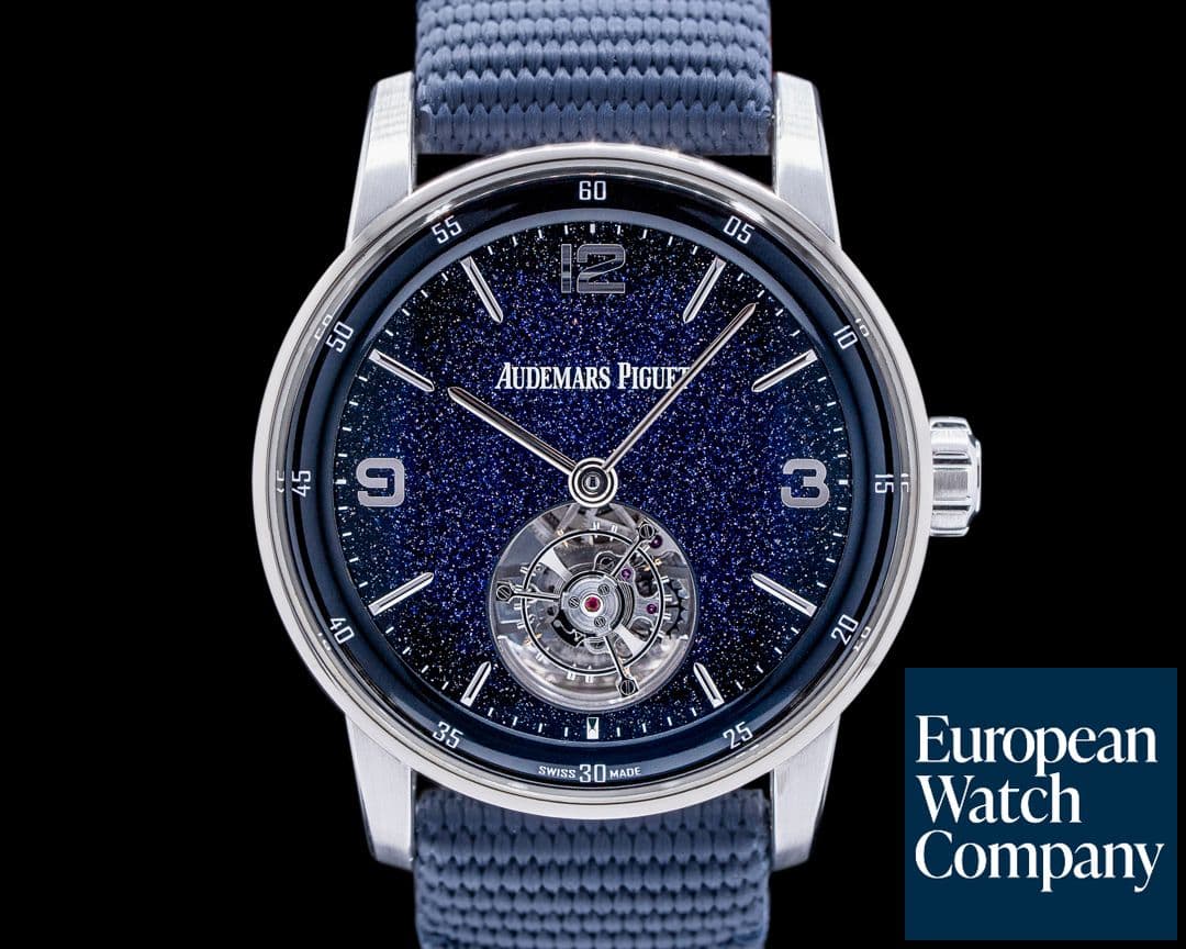 Image of Audemars Piguet Code 11.59 Flying Tourbillon 18k White Gold / Aventurine Dial