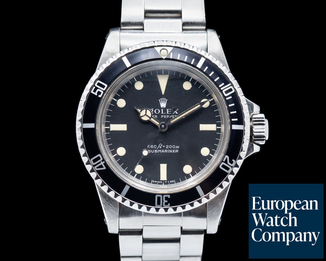 Image of Rolex Vintage Serif Matte Dial Submariner 5513 Circa 1978