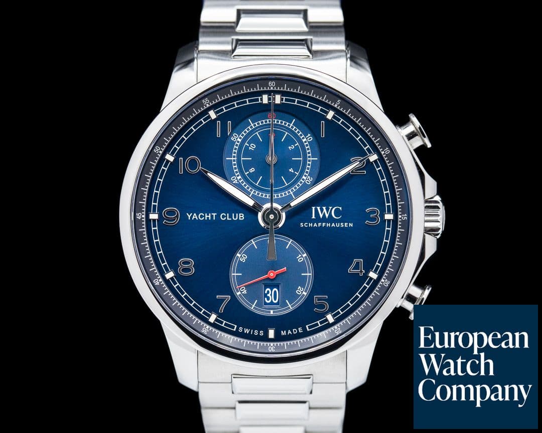 Image of IWC Portuguese Yacht Club Flyback SS / SS blue Dial 