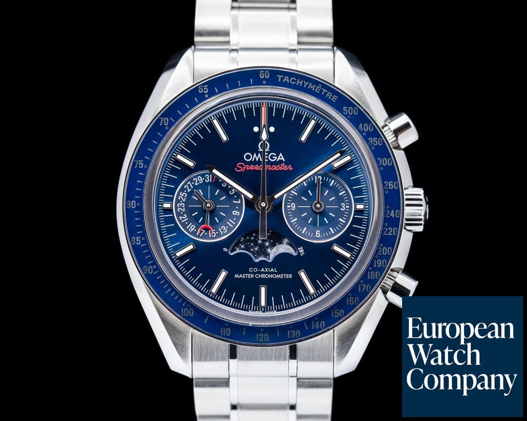 Image of Omega Speedmaster Automatic Moon Blue Dial