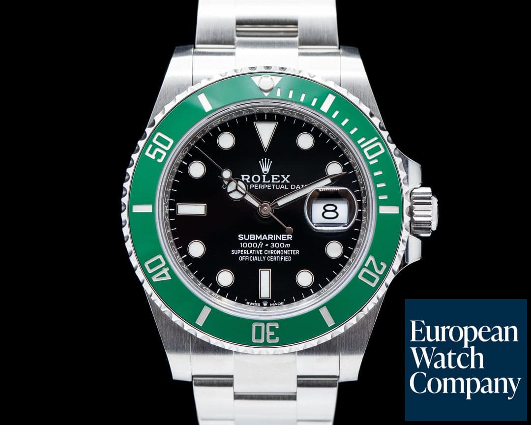 Image of Rolex Submariner Date 126610LV Kermit GREEN Ceramic Bezel 41MM