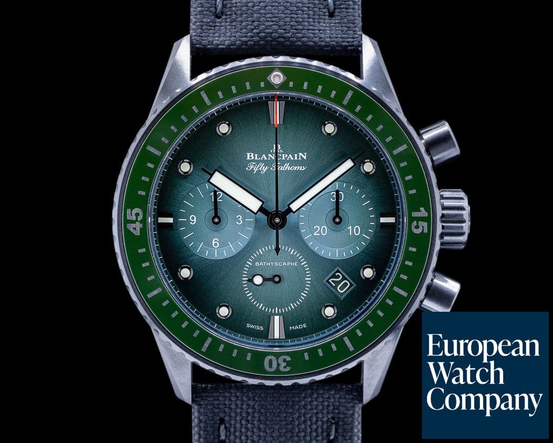 Image of Blancpain Fifty Fathoms Bathyscaphe Flyback Chronograph Ceramic 2022 UNWORN