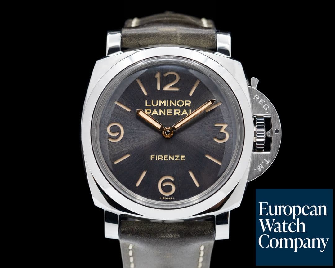 Image of Panerai Luminor 1950 3 Days Firenze Anthracite ACCIAIO 47MM Rare