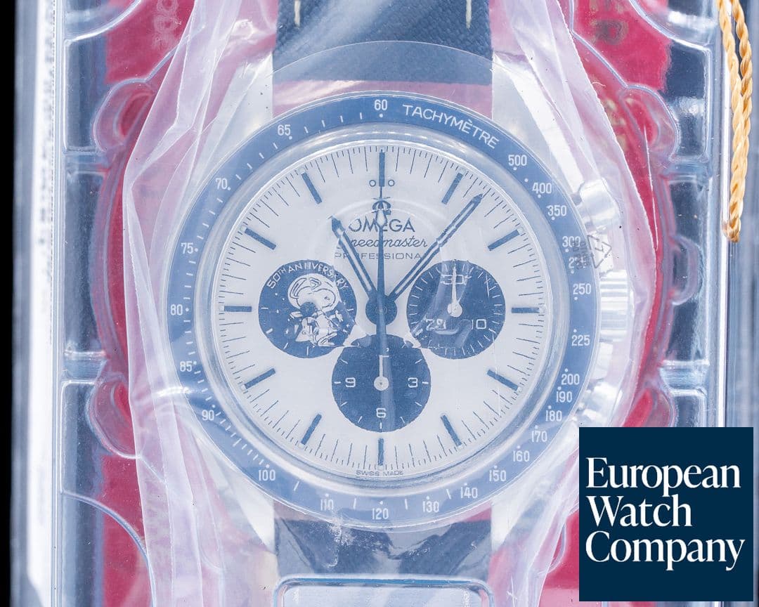 Image of Omega Speedmaster Silver Snoopy Award 50th Anniversary UNWORN