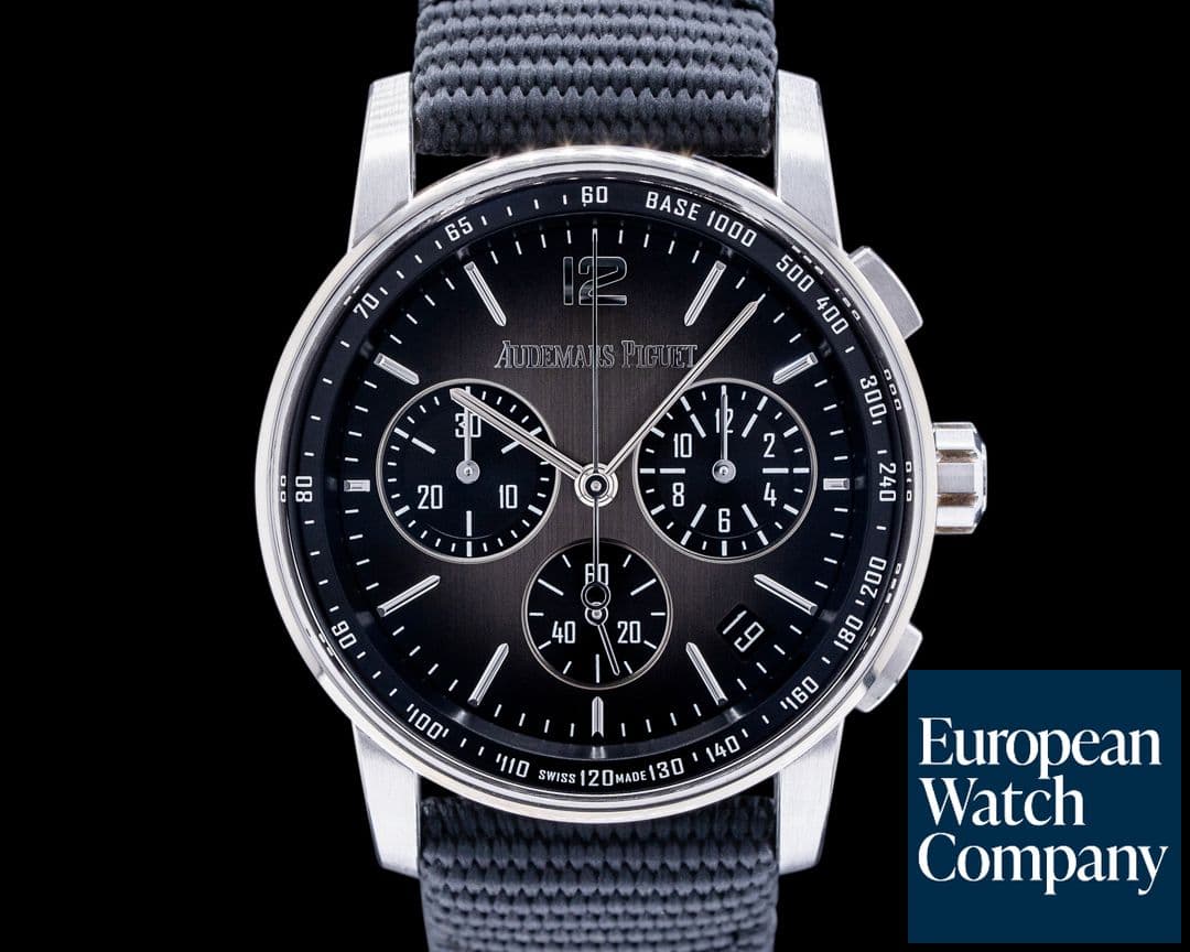 Image of Audemars Piguet Code 11:59 Chronograph 18k White Gold / Ceramic Smoked Grey Dial
