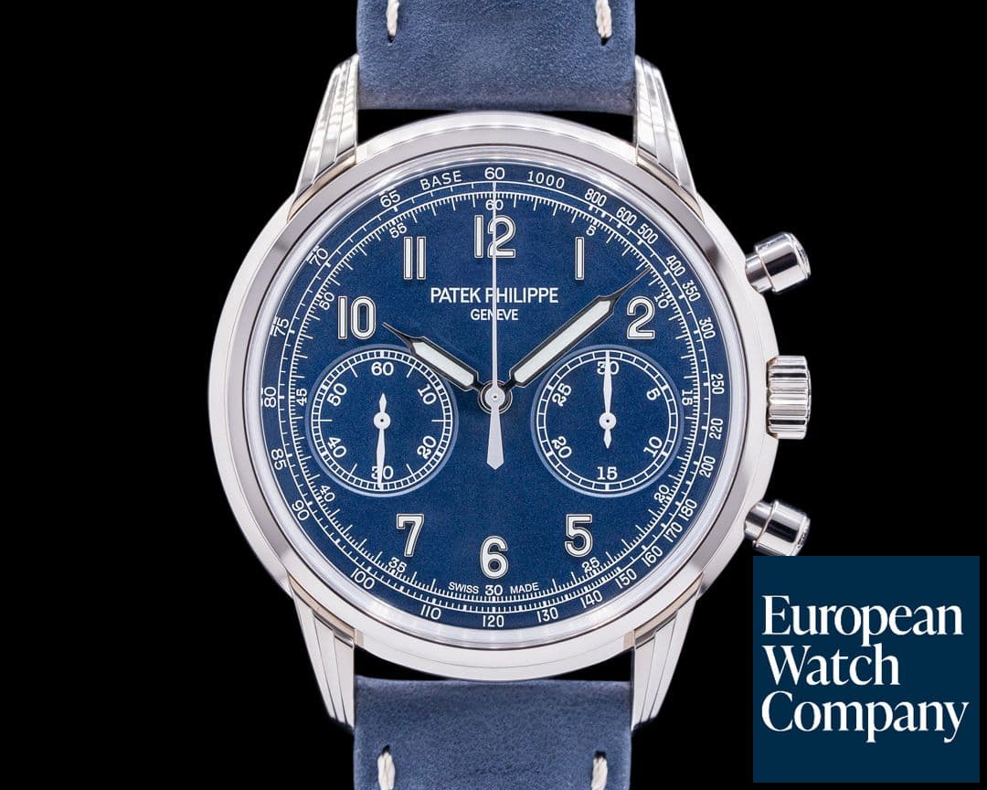 Image of Patek Philippe Chronograph 5172G 18K White Gold Blue Dial