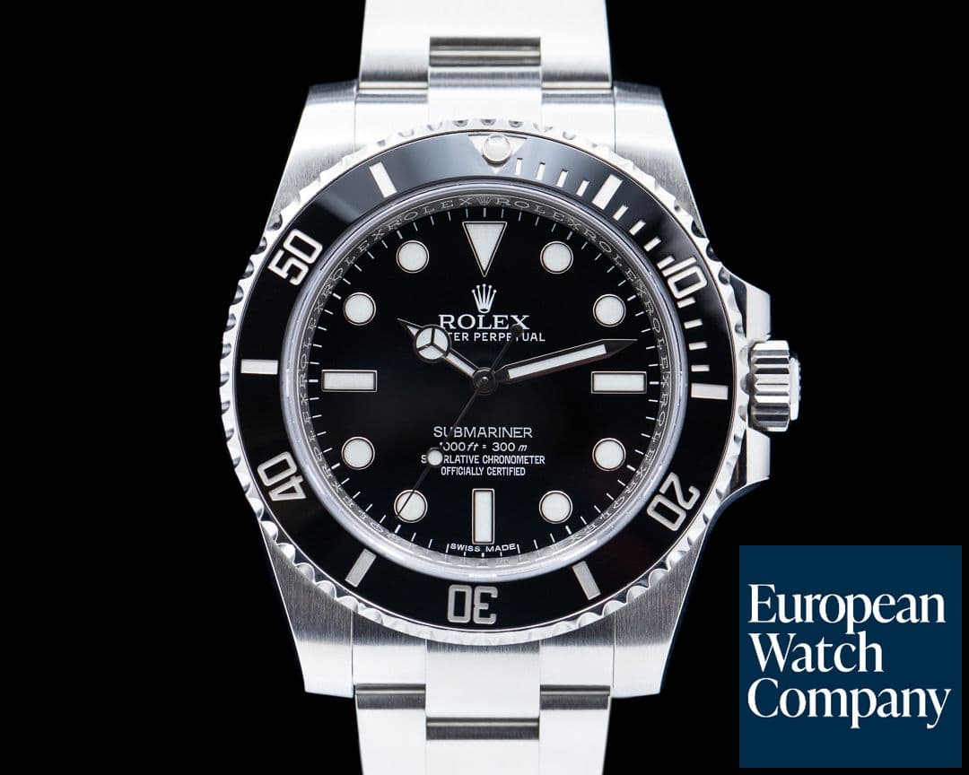 Image of Rolex Submariner 114060 No Date Ceramic Bezel SS 