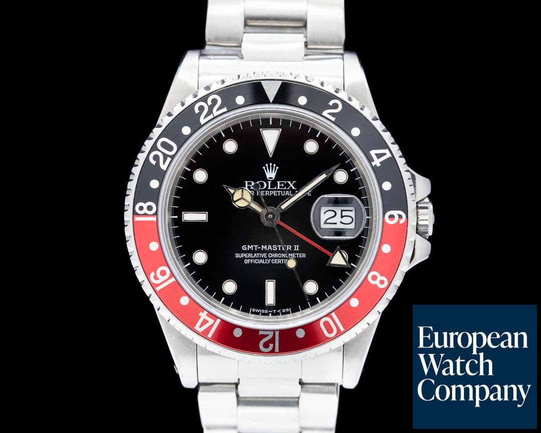 Image of Rolex GMT Master II "FAT LADY" Red / Black Coke Circa 1986
