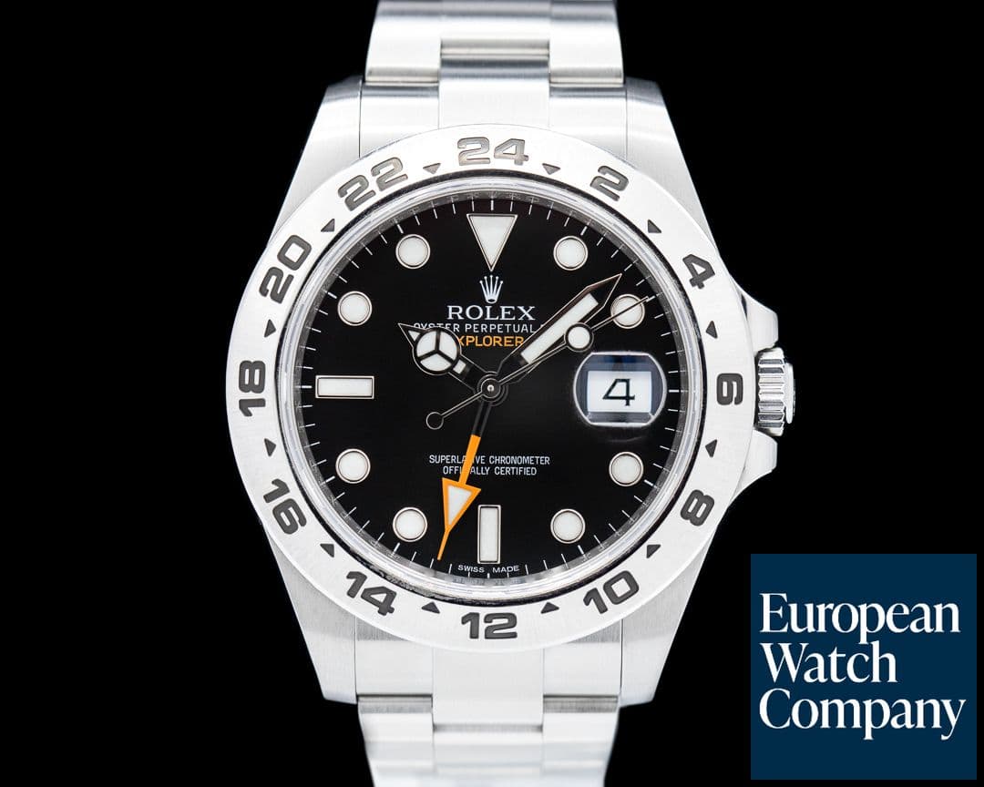 Image of Rolex Explorer II Black Dial SS