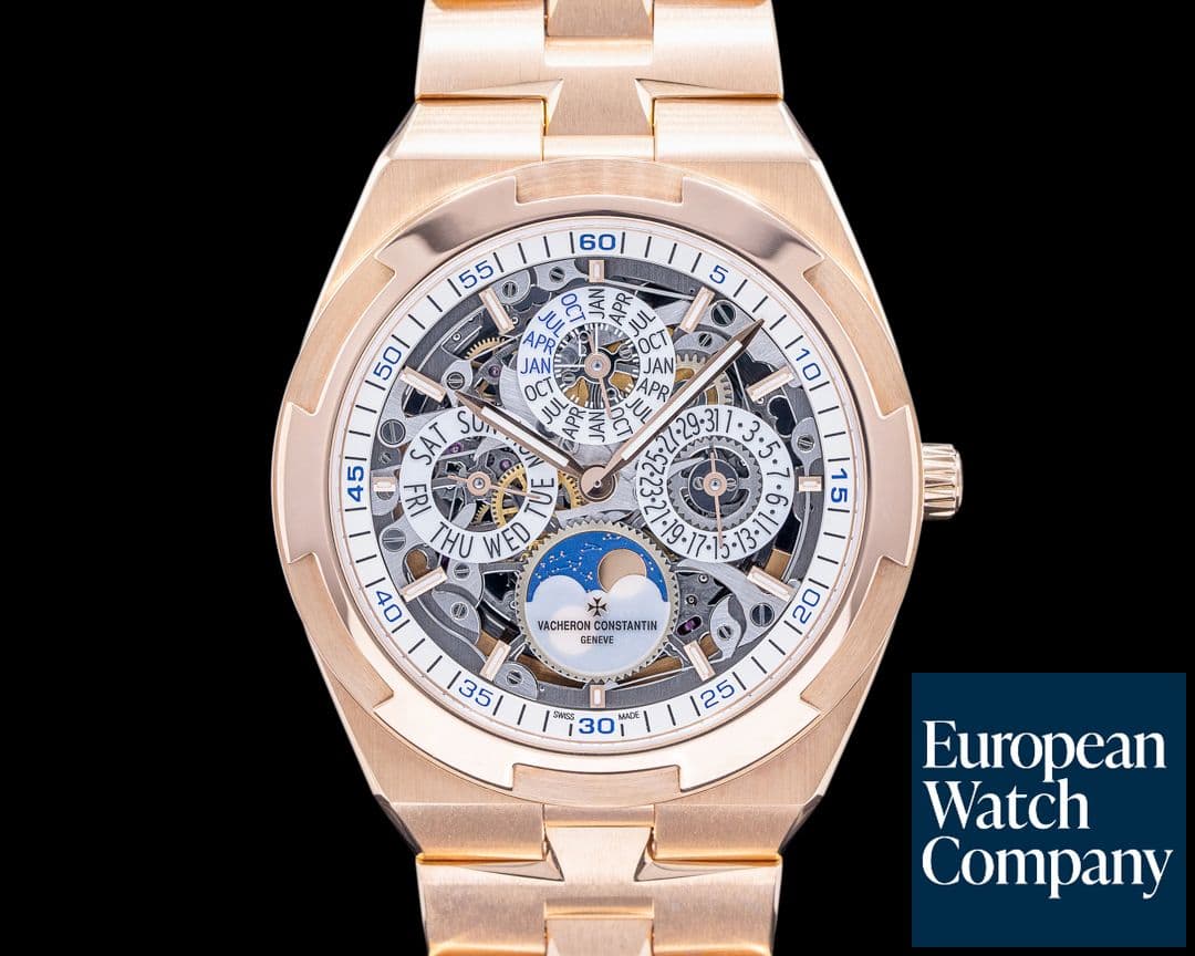 Image of Vacheron Constantin Overseas 4300V Perpetual Calendar Ultra-Thin Skeleton 18k Rose Gold