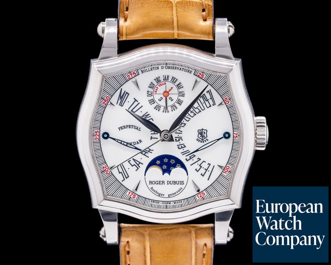Image of Roger Dubuis Sympathie 18K White Gold Perpetual Calendar Double Retrograde RARE