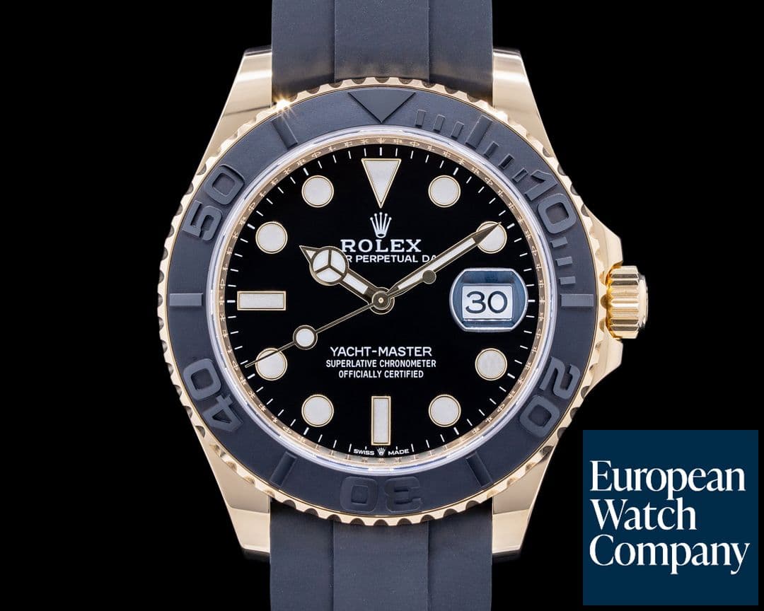 Image of Rolex Yacht Master 18K Yellow Gold / Rubber 42MM 2022