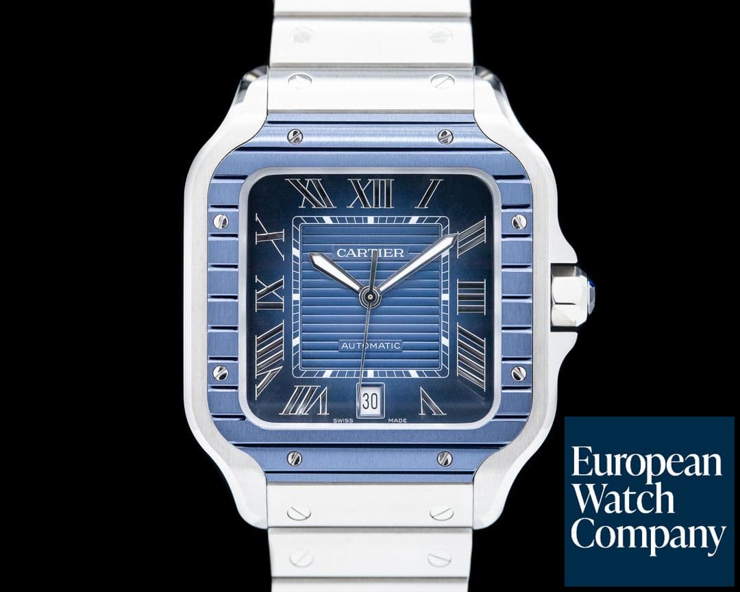 Image of Cartier Santos Large SS / SS Blue Dial Automatic 2023