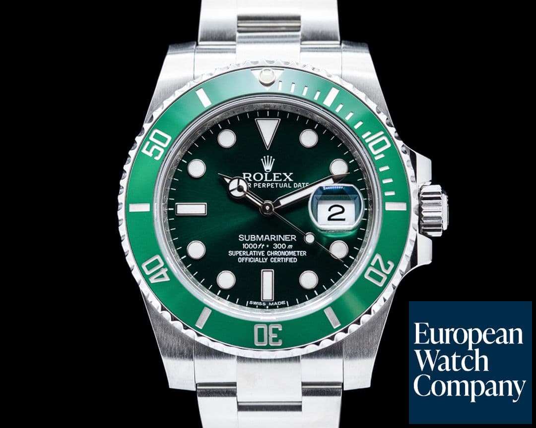 Image of Rolex Submariner "Hulk" Green Ceramic Bezel Green Dial SS