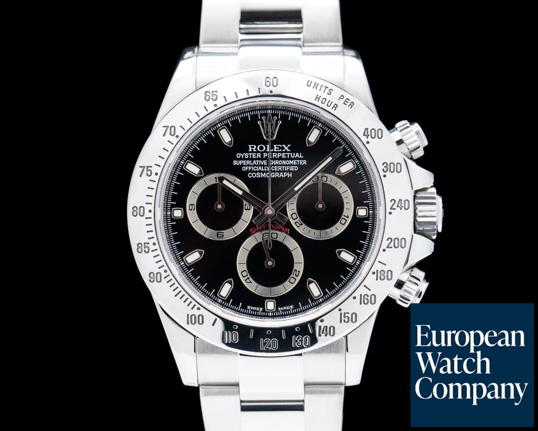 Image of Rolex Daytona 116520 Black Dial SS FULL SET