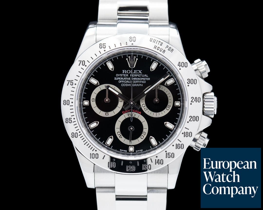 Image of Rolex Daytona 116520 Black Dial SS FULL SET