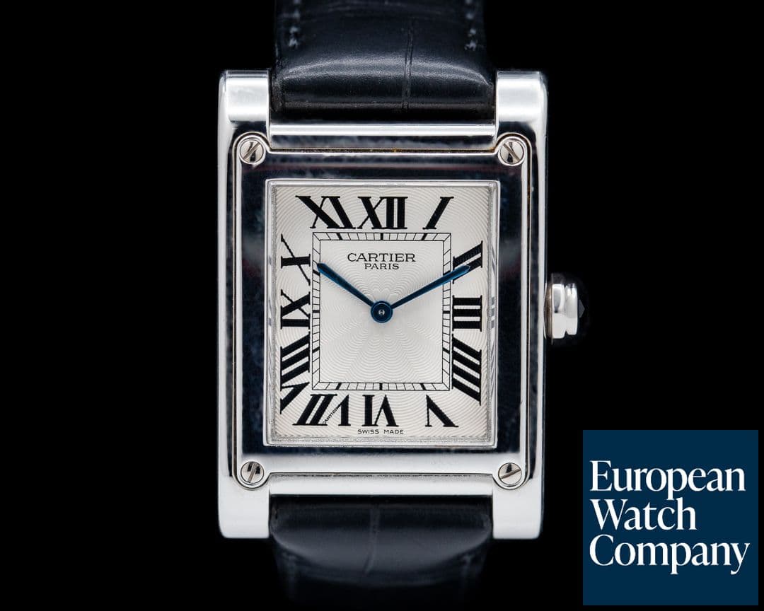 Image of Cartier Privee Collection Tank a Vis CPCP W1539951 Platinum RARE
