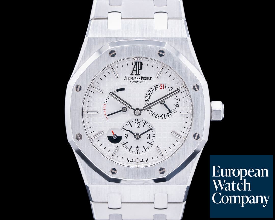 Image of Audemars Piguet Royal Oak Dual Time SS White Dial 39MM