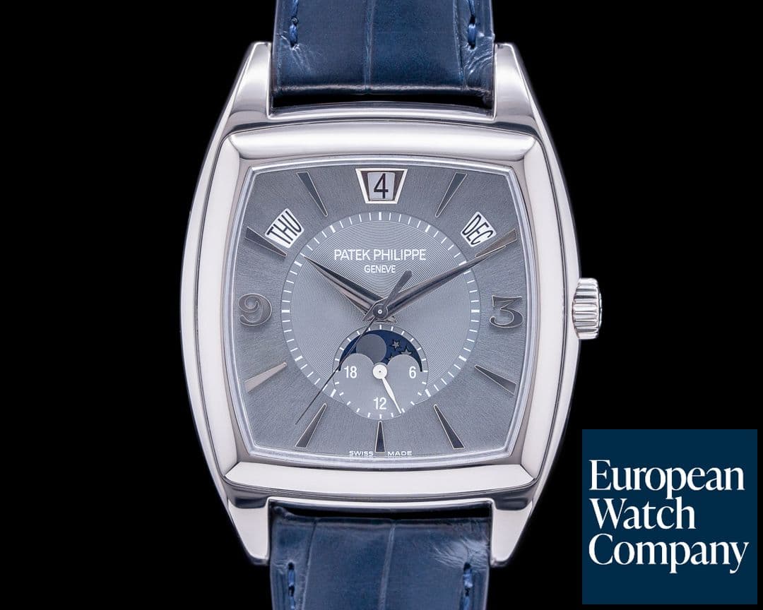 Image of Patek Philippe Gondolo Calendario 5135G 18K White Gold Grey Dial 