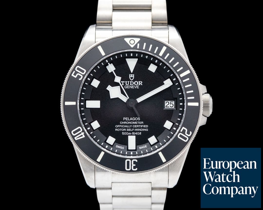 Image of Tudor Pelagos Black Dial Titanium / Bracelet