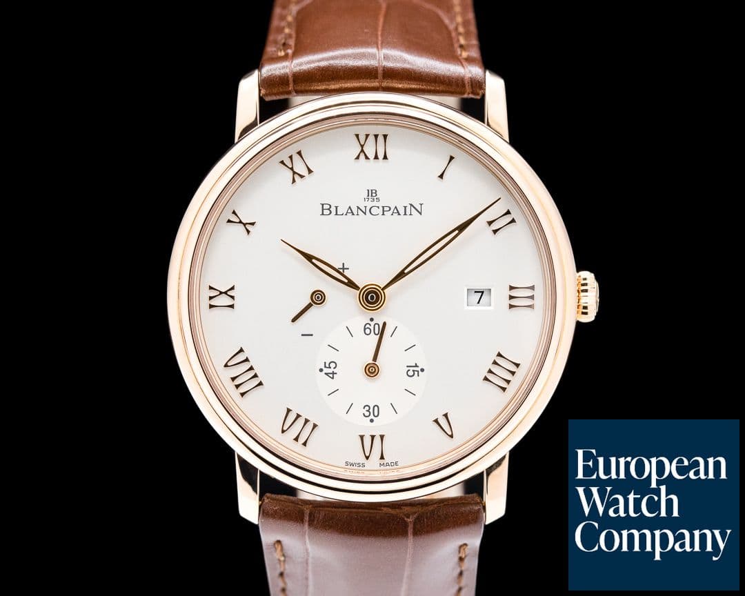 Image of Blancpain Villeret Small Seconds Power Reserve 18k RG Manual Wind 40MM 