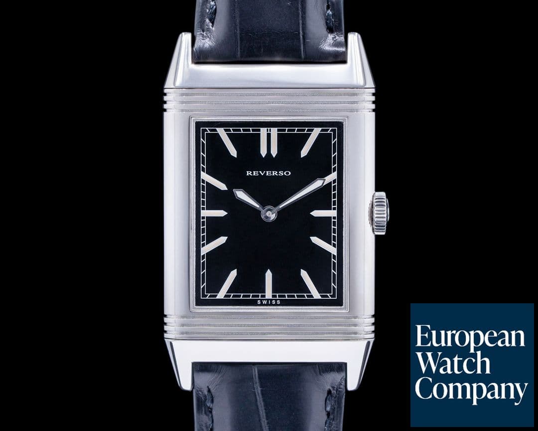 Image of Jaeger LeCoultre Grande Reverso Tribute to 1931 Ultra Thin SS Black Dial